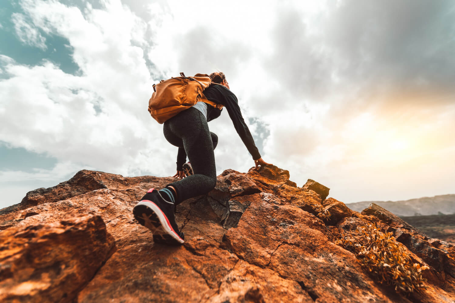 rock climbing or hiking