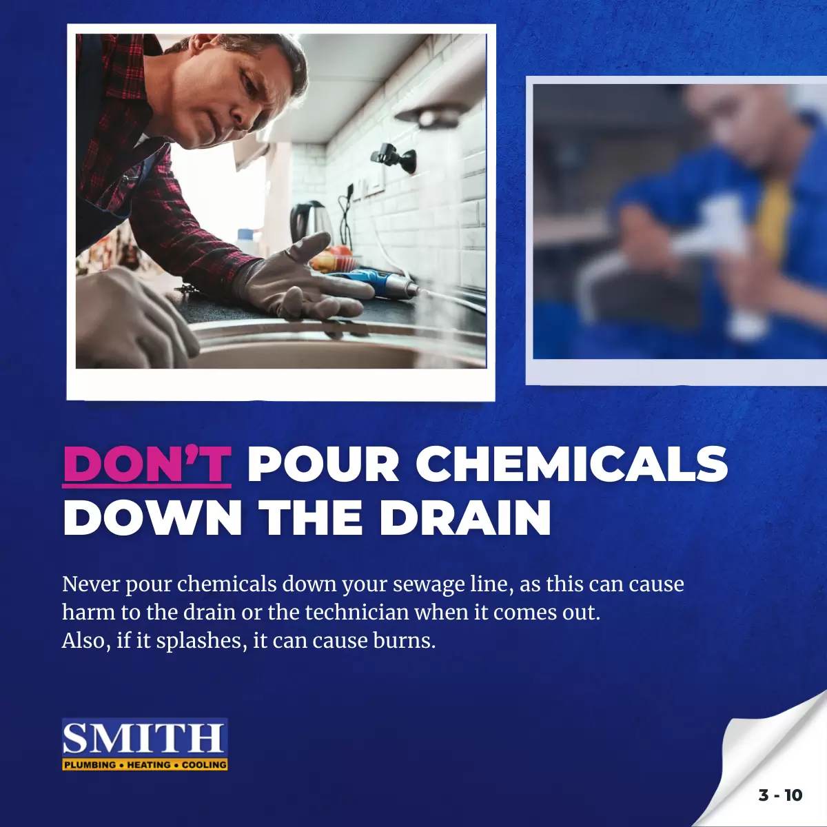 drain repair safety